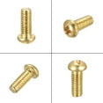 thumbnail image 5 of Uxcell M4x10mm Brass Machine Screws, Phillips Pan Head Fastener Bolts 20 Pack, 5 of 5