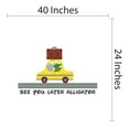 thumbnail image 4 of SEE YOU LATER Alligator Colorful Kids Good Bye Wall Sticker- Design with Vinyl-Sticker for home Decoration Wall Mural to Transform a Room with a New Look- Size : 40" x 24", 4 of 4