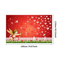 thumbnail image 2 of LUUFILx Valentine's Day Heart Banner Backdrop Love Decor Background Red Romantic Celebration Photo Booth Decorations Party Supplies Event Props, 2 of 7