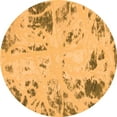 thumbnail image 1 of Ahgly Company Indoor Round Oriental Orange Modern Area Rugs, 7' Round, 1 of 4