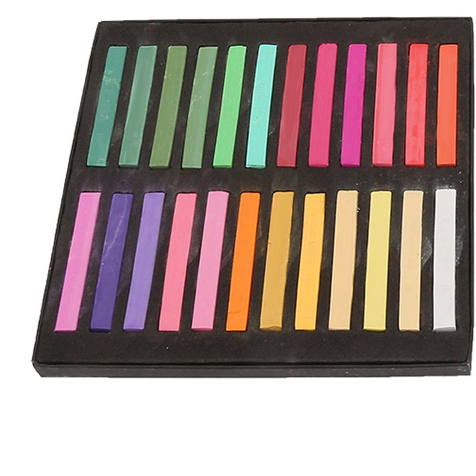 Rupoun Fluorescent Chalk Rods – 48 Color Set for Painting, Graffiti, Hair Dye & Sketching