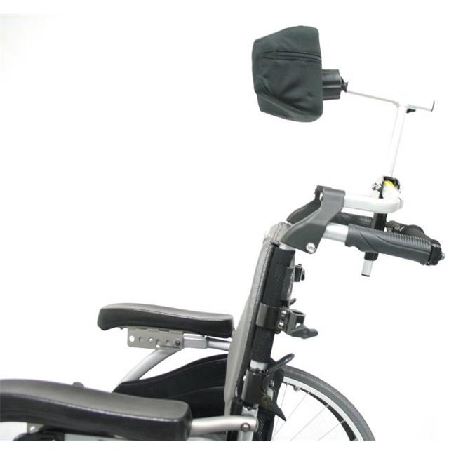 Karman Universal Folding Headrest for Wheelchair, Arctic Silver, Large