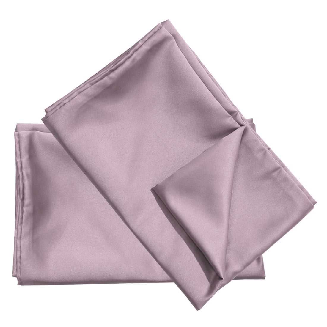 Unique Bargains Silky Satin Pillow Cases Covers Set of 2 Mauve King