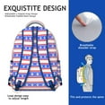 thumbnail image 5 of Abstract Geometric Waterproof School Backpack with Ergonomic Spinal Support & Breathable Straps for Teens & College Students, 5 of 6