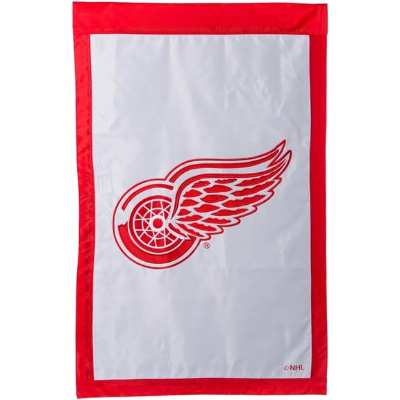 Detroit Hockey Red Wings 28x44 Indoor Outdoor Hand Crafted Banner Flag - Double (2) Sided