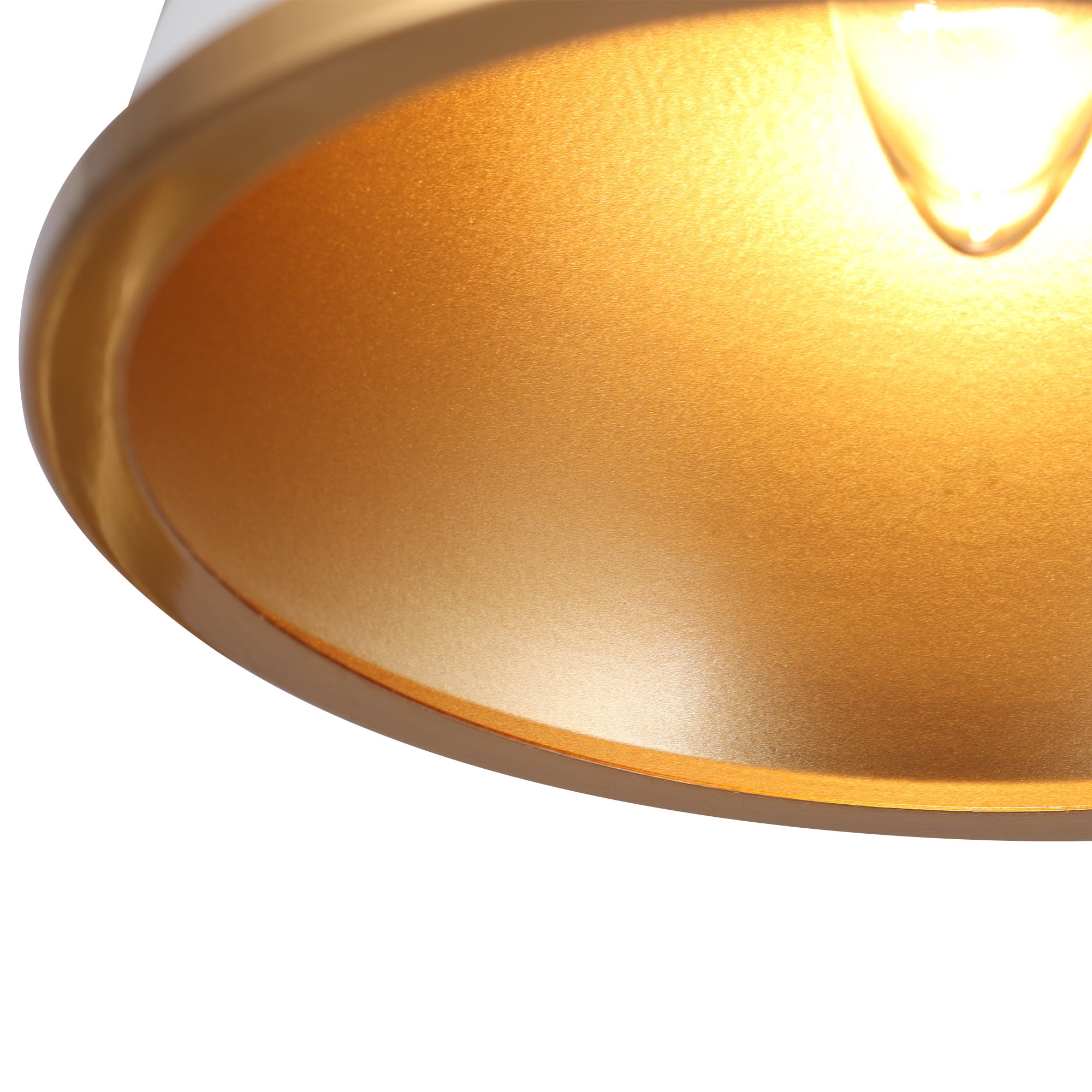 LNC Modern 3-Light Pendant Chandelier with White and Golds, Adjustable Hanging Fixture