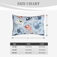 thumbnail image 6 of Bixox Cute Chameleons Printed Pillow Protector,Super Soft Ideal for Home,Guests,Rentals - 20"x30", 6 of 8