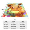thumbnail image 5 of Cute Eevee Soft Lightweight Bed Blankets Plush Fuzzy Cozy Blanket Microfiber Throw Blanket for Couch, 5 of 9