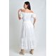 thumbnail image 3 of Vestido midi de algodon Roman Fashion 8518 blanco multicolor G, 3 of 4