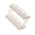 thumbnail image 1 of 2-Tier Storage Shelves Organizer Perfume Display Stand for Countertop Makeup Organizer Rack Vanity White S, 1 of 7