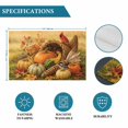 thumbnail image 6 of Fall Placemats Set of 4, Thanksgiving Country Harvest Pumpkins Cardinal Washable Wipeable Table Mats for Dining Tables, Indoor Outdoor Kitchen Place Mats for Holiday Party Table Decor, 6 of 9