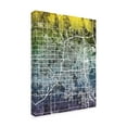 thumbnail image 2 of Trademark Fine Art 'Omaha Nebraska City Map Blue Yellow' Canvas Art by Michael Tompsett, 2 of 4