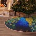 thumbnail image 5 of Bingfone Christmas Tree Skirt Mat Christmas Decoration Interior 48" -Peacocks, 5 of 6