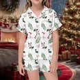 thumbnail image 2 of MIASHUI Pyjama Confortable pour Filles, Ensemble T-Shirt à Manches Courtes et Short Léger pour l'Été, 2 of 4