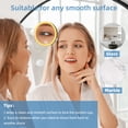 thumbnail image 2 of Hmggoofa 20x  Magnifying Mirror with Light, Large 6" Rechargeable Lighted 20x  Magnified Mirror with Suction Cups & Table Stand, 3 Color Modes Dimmable Light up, 2 of 9