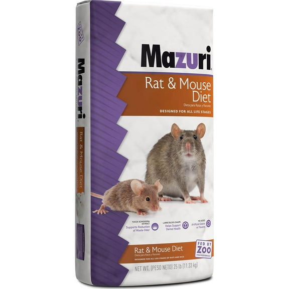 Mazuri Rat and Mouse Pelleted Food, 25 lb. Bag