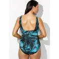 thumbnail image 2 of Swimsuits for All Women's Chlorine Resistant Spliced Tank One Piece Swimsuit, 2 of 5