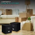 thumbnail image 4 of 12-Inch Vinyl Record Storage Box with Lids Handles Practical LP Record Organizer Boxes for More Than, 4 of 5