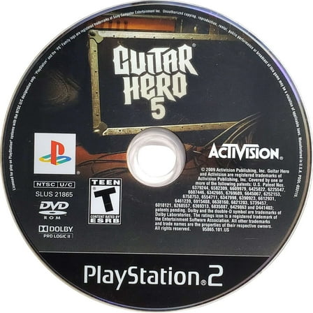 Pre-Owned Guitar Hero 5 - Disc Only - Black Label - Tested - PS2 Playstation 2