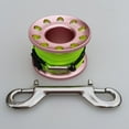 thumbnail image 3 of Finger Reecuba Bobine de Plongée avec Clips Doubles en Acier Inoxydable 15m - Rose, 3 of 8