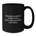 thumbnail image 2 of Funny Running Gifts for Friends, Men, and Women - Black Coffee Mug, Perfect for Post-apocalyptic Life Skill Lovers, Christmas Unique Gifts, 2 of 4