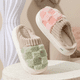 thumbnail image 3 of Zapatillas de felpa de suela gruesa para otoño e invierno, para mujer, para interiores, antideslizantes, cálidas, estilo coreano, para confinamiento, zapatillas de algodón de invierno, 3 of 6