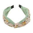 thumbnail image 4 of Unique Bargains 1 Pc Grace Cross Wide Headbands for Women Pink Light Green, 4 of 6