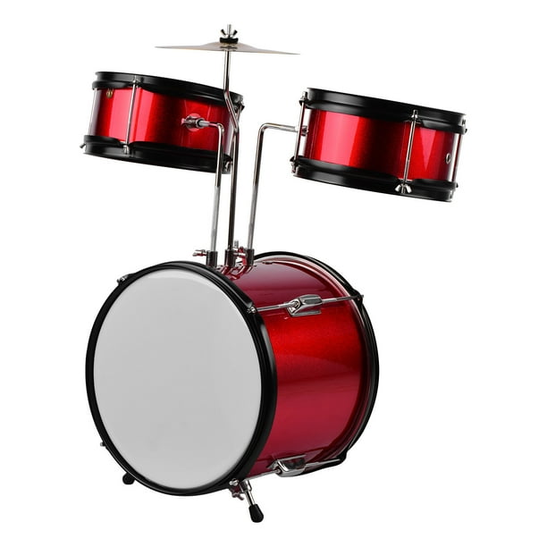 Kids Children Junior Beginners 3Piece Drum Set Drums Kit Percussion Musical Instrument with