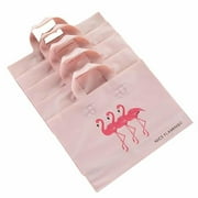 Flamingo Plastic Gift Bag Boutique Bags with Handles Shopping Bags - 50 Pieces