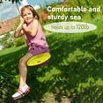 thumbnail image 3 of IFOYO Tree Swing Disc, Rope Swing, Round Kids Swing Seat, Strong Disc Swing for Outdoor, 120lbs/54kg for 3-10 Years Kids, Yellow, 3 of 6