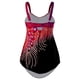 thumbnail image 1 of Wosthever 2021 traje de baño Sexy de piezas para mujer, traje de baño acolchado, traje de baño estampado sin espalda, traje de baño con cuello en V Traje de baño Rojo XXXL Wosthever OD001290-18, 1 of 6