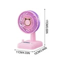 thumbnail image 4 of Personal Cooling Fan USB Rechargeable Desktop Mini Fan Portable Small Cooling Fan for Dorm Students Office Misting Function, 4 of 7