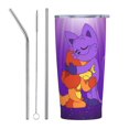 thumbnail image 1 of Taza de café Smiling Critters con tapa, 20 oz, vaso de viaje de acero inoxidable que se mantiene frío durante 9 horas y caliente durante 3 horas, 1 of 7