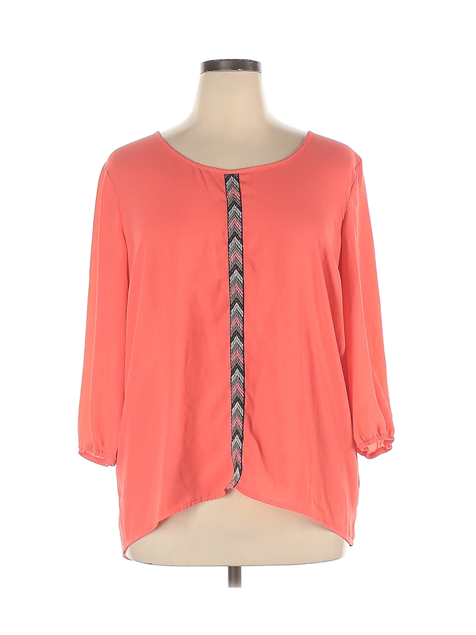 maurices PreOwned Maurices Women's Size XL 3/4 Sleeve Blouse