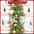 thumbnail image 3 of IPEWLEX Christmas Artificial Garland 6.56ft – Green Winter Garland for Table, Mantle, Wall, Indoor & Outdoor Christmas Decorations, 3 of 6
