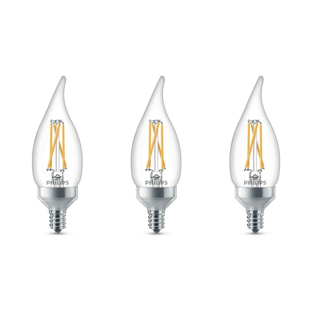Philips LED 75-Watt BA11 Light Bulb, Clear Daylight, Dimmable, E26 Medium Base (3-Pack) - Walmart.com