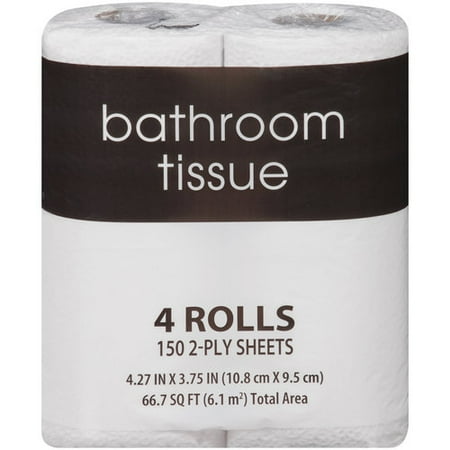 Bathroom Tissue, 150 sheets, 4 Count - Walmart.com
