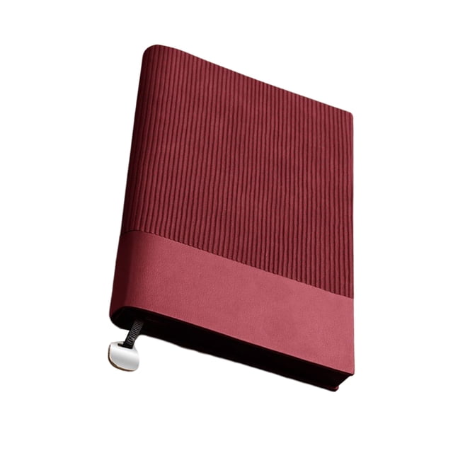 Cuaderno de moda Notas de papel engrosado Bloc de notas portátil con marcapáginas Caja de regalo Set Tomar notas Diario Estudiante de escuela Cuadernos de escritura y cuadernos de bocetos Rojo A5