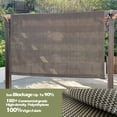 thumbnail image 2 of HDPE Breathable Pergola Replacement Cover Panel Canopy Shade Cover with Rod Pockets Brown 16ft x 7ft, 2 of 5
