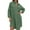 Green, variant on Womens Button Down Shirt Dresses Oversized Collared Long Sleeve Button Up Tunics Solid Blouse Tops with Pockets