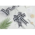 thumbnail image 3 of Joycrosso Wired-Edge Checkered Burlap Ribbon, 1 Inch x 10 Yard, Black/White, Buffalo Plaid Ribbon for Gift wrapping, Christmas Decorations, Wreaths, Big Bows, Rustic Farmhouse Holiday Decoration, 3 of 6