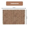 thumbnail image 2 of Home Weavers Rodeo Collection Living Room Rug, Machine Washable Reversible Area Rugs, Rug For Living Room, Runner Rugs, Kitchen Runner, Soft Foldable Indoor Floor Rug, Easy To Clean, 5' x 8', Tan, 2 of 2