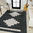 thumbnail image 5 of JONATHAN Y WASHABLE 3 x 5 Area Rug, Adriel Geometric Medallion - Black/Cream, WSH111A-3, 5 of 10