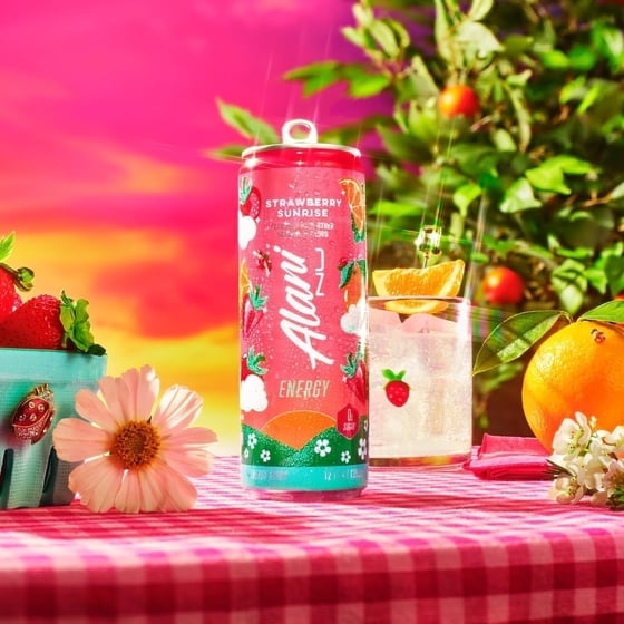 Alani Nu Energy Drinks Strawberry Sunrise, Pink Slush, Juicy Peach Flavors Variety Pack Sugar-Free, Low-Calorie, 200mg Caffeine, 12 fl oz (Pack of 6)