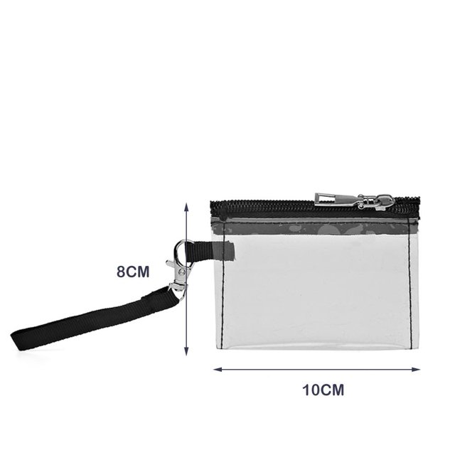 Bolsa de cosméticos transparente de PVC, organizador de maquillaje de viaje, impermeable con cremallera Likrtyny Para Estrenar