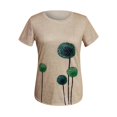 thumbnail image 3 of Dyegold Womens Short Sleeve Western Shirts Vintage Floral Print V Neck T Shirt Causal Loose Fit Retro Graphic Tee Top Blouse, 3 of 4
