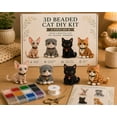 thumbnail image 6 of 3D Beaded Animal Kit For Adults Tiny 3D Beaded Animals 3D DIY Bead Kit Beading Embroidery Kits 4 Cute Designs Animal Themed Beadwork Kits For Beginners & Craft Enthusiasts With Instructions (#05), 6 of 6