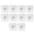 thumbnail image 1 of Naiovety Nuevos ganchos para cuadros de pared, pegatinas de tornillos que no dejan marcas, llave para marco de fotos colgante Almacenamiento y organización del hogar 10 piezas, 1 of 6