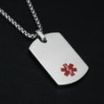 LiFashion LF Stainless Steel DNR Medical Alert Dog Tag ID Pendant ...