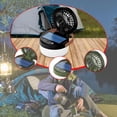 thumbnail image 1 of Linterera para acampar con energía solar con lámpara de carpa de ventilador para aventura de viaje iluminación portátil ligera versátiles 4 modos de Negro, 1 of 8